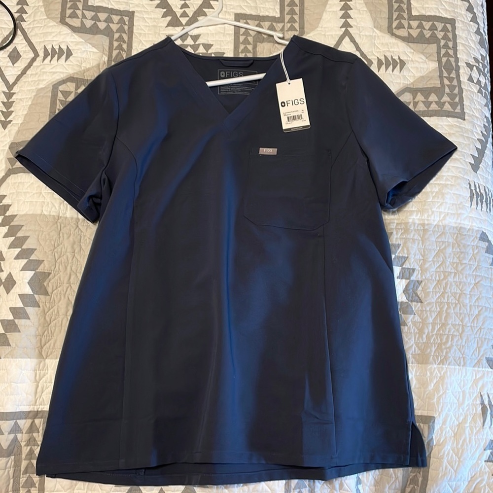 Womens figs catarina one pocket slim scrub top XL extra large NWT